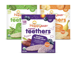 Happy Baby Organics Teether, 3 Flavor Variety Pack, 12 Count (Pack of 3)